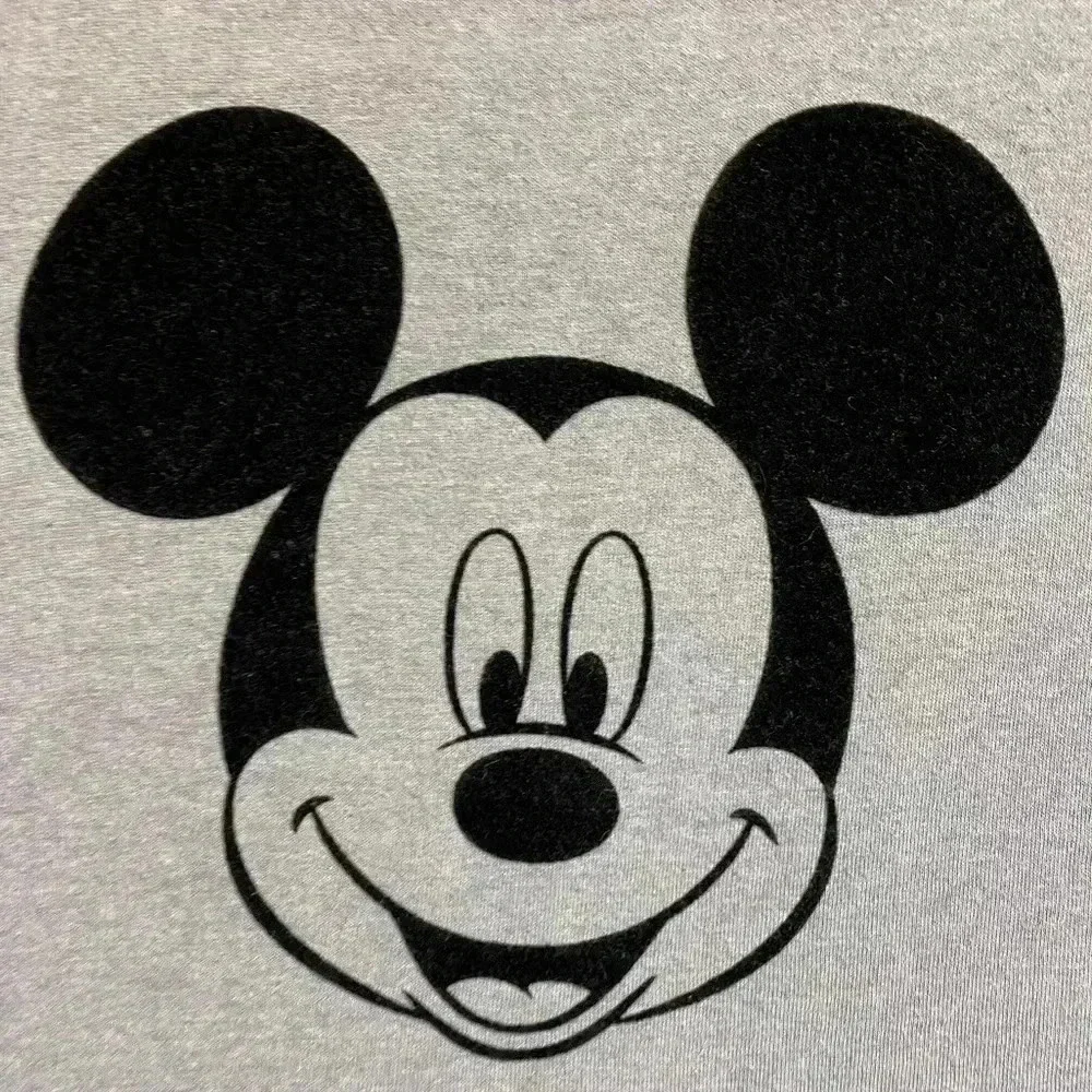 Disney Junior‎ Unisex Gray with Black Mickey Mouse print Tshirt Size 4T